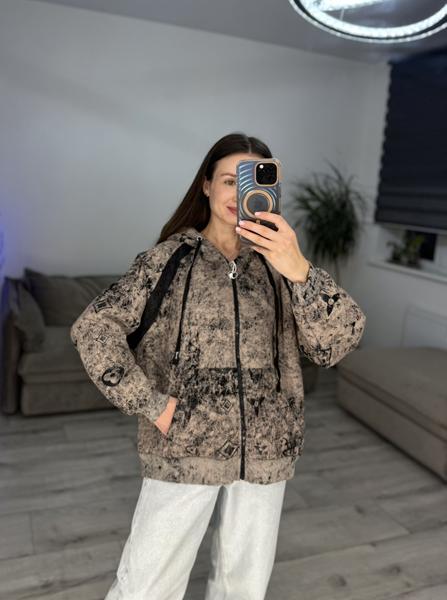 Кофта спорт S.Style (42-48) 621 beige (зима)