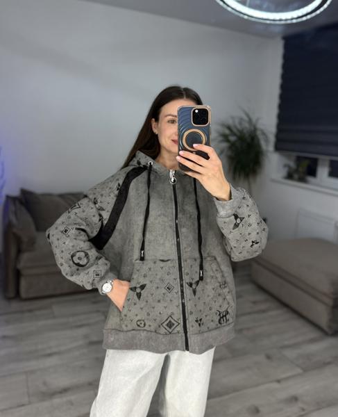 Кофта спорт S.Style (42-48) 621 grey (зима)