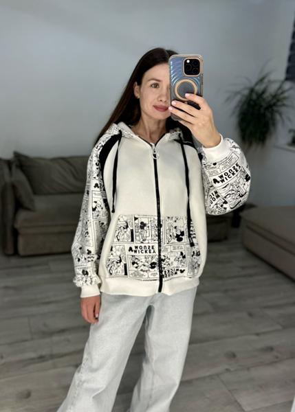 Кофта спорт S.Style (42-48) 621 white (зима)