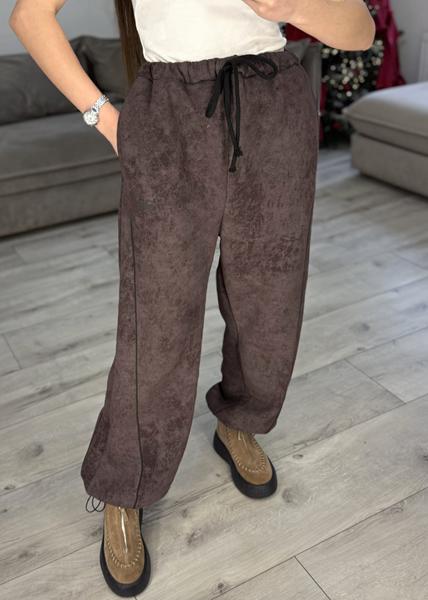 Штаны спорт S.Style (42-48) 631 brown (зима)