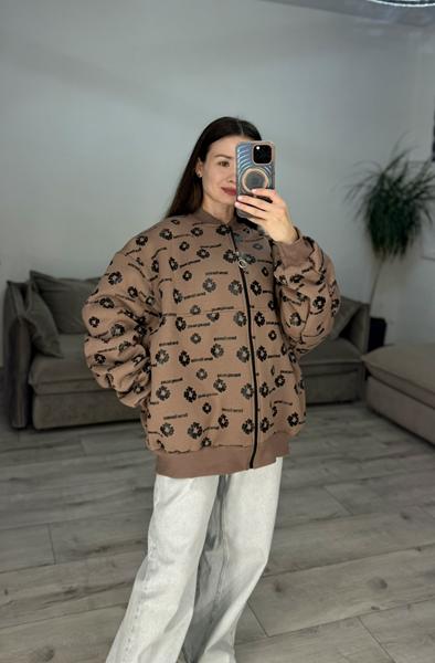 Кофта спорт S.Style (one size) 634 brown (зима)