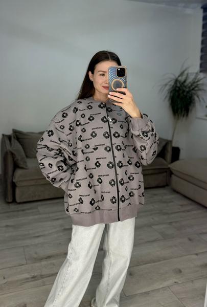 Кофта спорт S.Style (one size) 634 grey (зима)