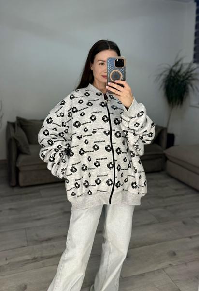 Кофта спорт S.Style (one size) 634 l.grey (зима)