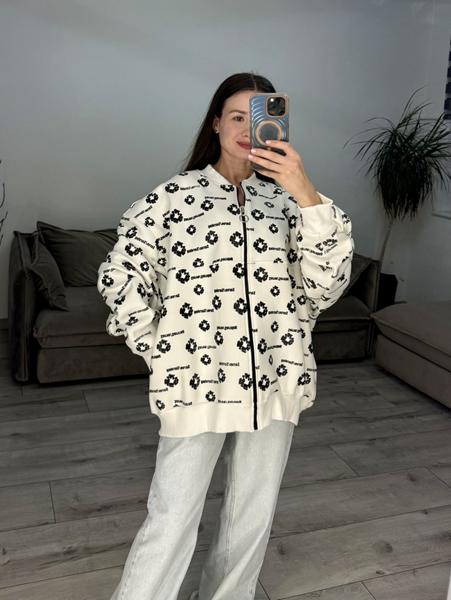 Кофта спорт S.Style (one size) 634 white (зима)