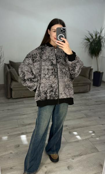 Кофта спорт S.Style (one size) 634-1 grey (зима)