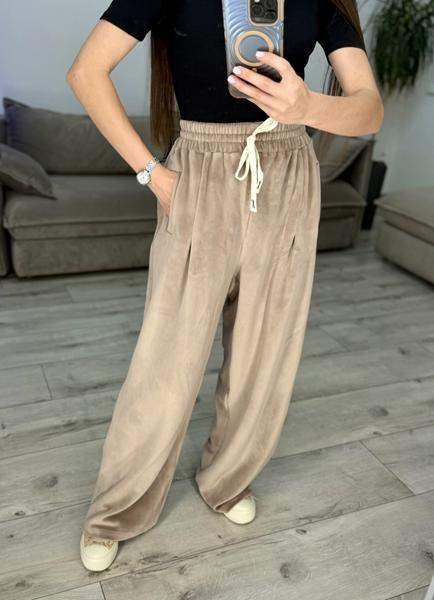 Штаны спорт S.Style (one size) 636 beige (деми)