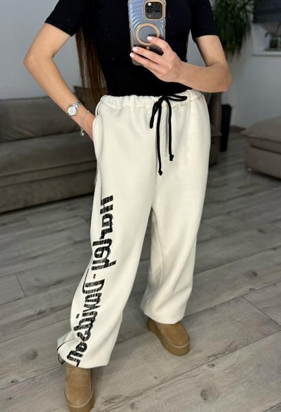 Штаны спорт S.Style (42-48) 637 white (зима)