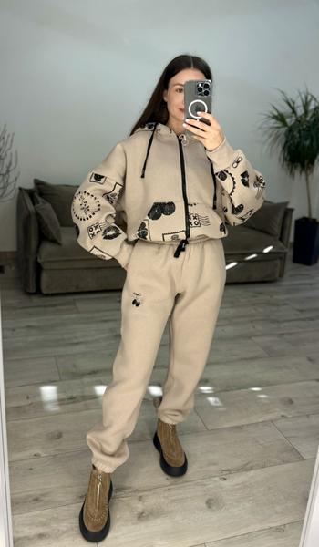 Костюм спорт S.Style (one size) 638 beige (зима)