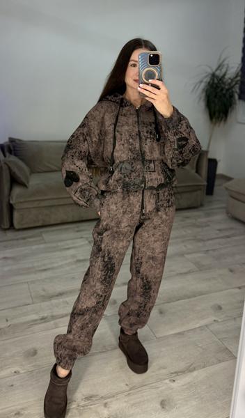 Костюм спорт S.Style (42-48) 638-1 brown (зима)