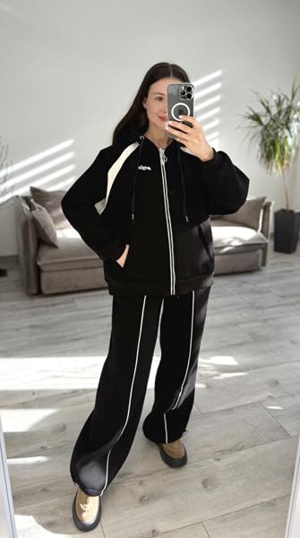 Костюм спорт S.Style (42-48) 640 black (зима)