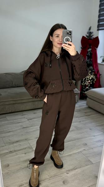 Костюм спорт S.Style (42-48) 641 brown (зима)