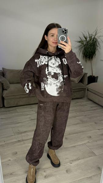 Костюм спорт S.Style (42-48) 641-1 brown (зима)