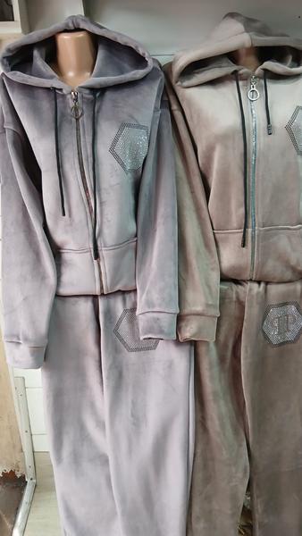 Костюм спорт ECE (XL-3XL) EC14 beige (зима)