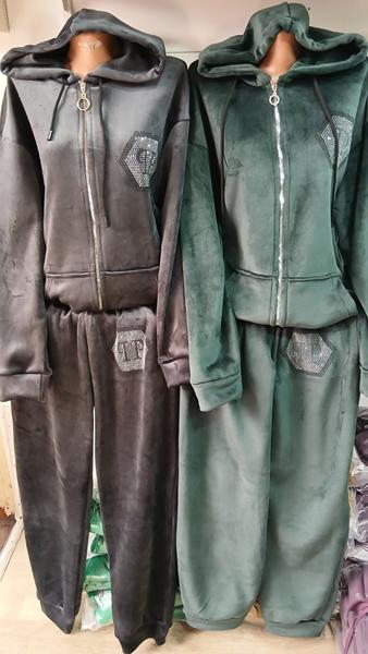 Костюм спорт ECE (XL-3XL) EC18 green (зима)