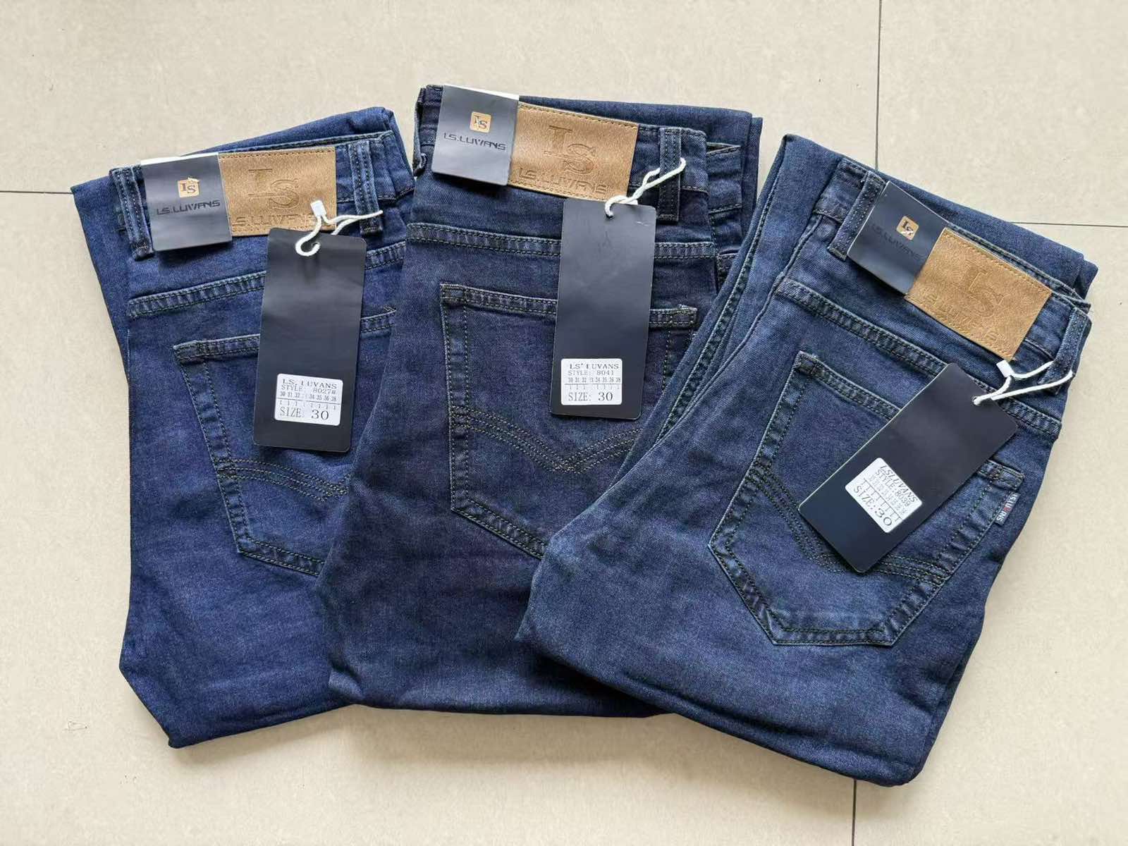 Джинсы God Baron (30-38) 8027 blue (деми)