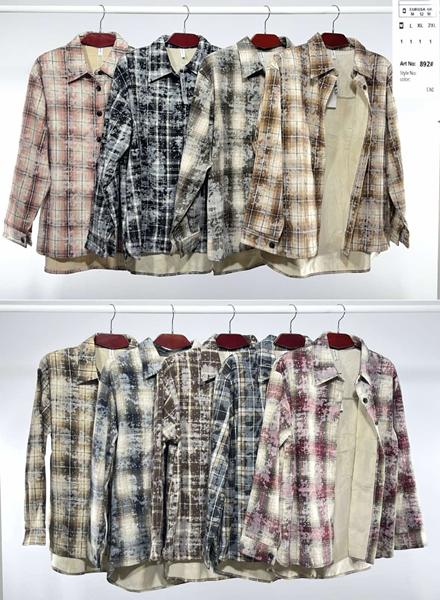 Рубашка Estima (M-2XL) 892 khaki-beige (деми)