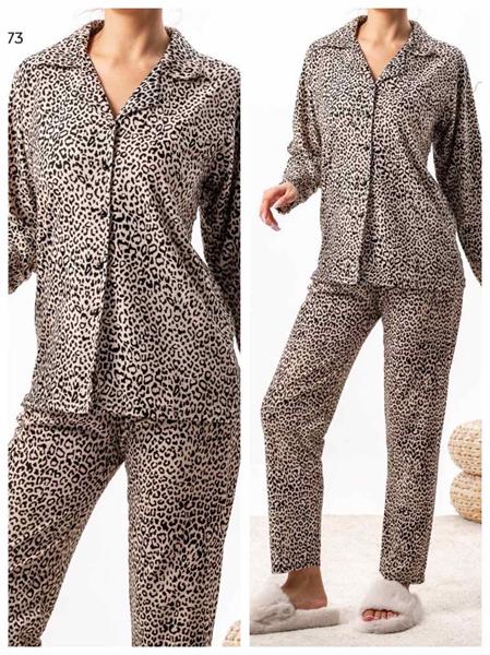 Пижама Vehuiah (S-2XL) 0173 beige (зима)