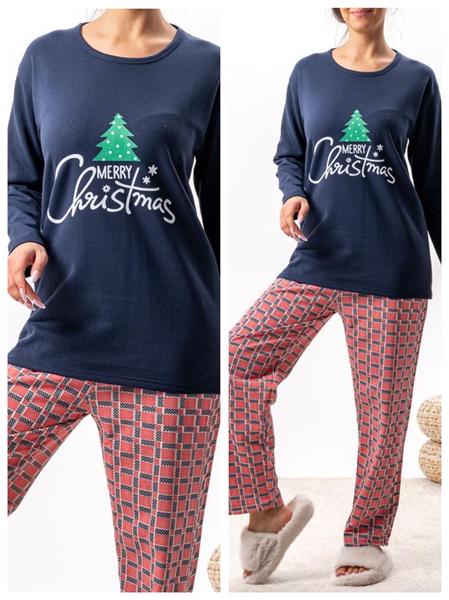 Пижама Vehuiah (S-2XL) 129510 navy (зима)