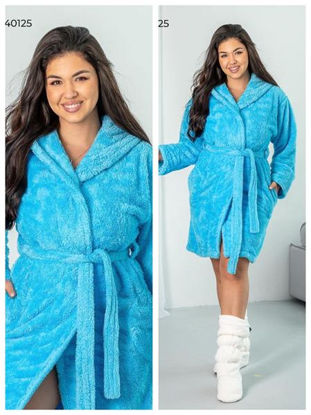 Халат Vehuiah (S-XL) 140125 l.blue (зима)