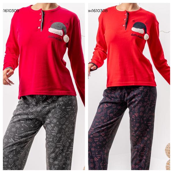Пижама Vehuiah (S-XL) 1610308 red (зима)