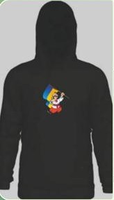 Худи Mary Brand (134-152) 429 black (зима)