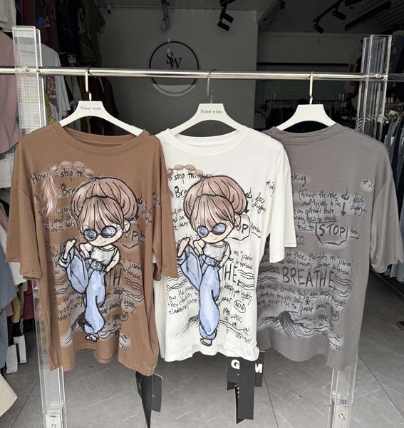 Футболка Saint Wish (one size) 8083 mix (лето)