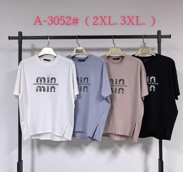 Футболка Saint Wish (2XL-3XL) A3052 mix (лето)