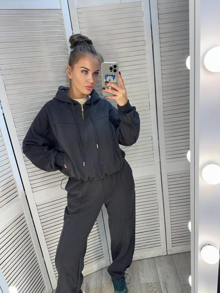 Костюм спорт Style Nadezhda (M-XL) 5902 d.grey (деми)