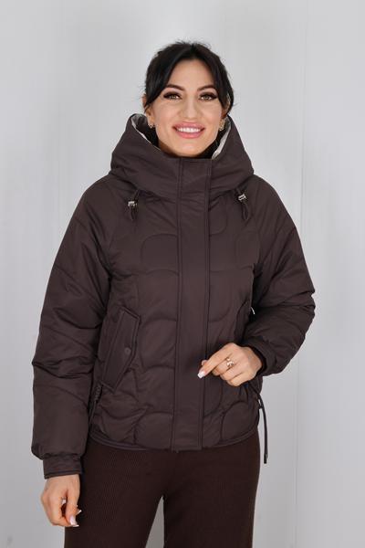 Куртка Style Nadezhda (M-2XL) 6155 d.brown (деми)