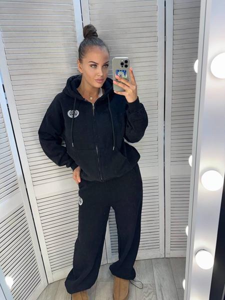 Костюм спорт Style Nadezhda (M-XL) 80990 black (зима)