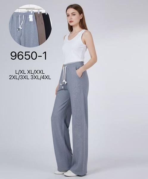 Штаны спорт Style Nadezhda (L-4XL) 9650-1 mix (деми)