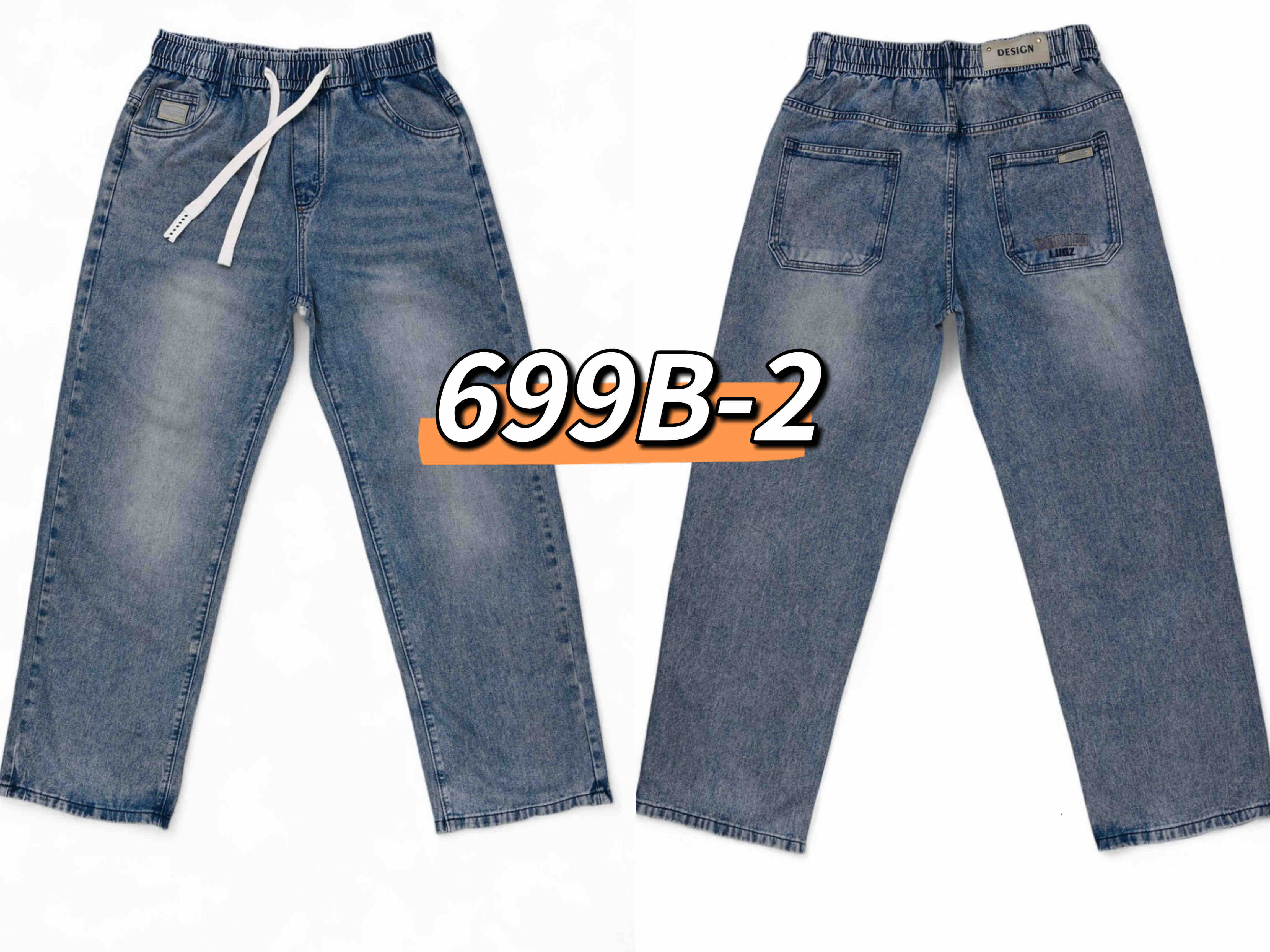 Джинсы God Baron (M-3XL) 699B-2 blue (деми)