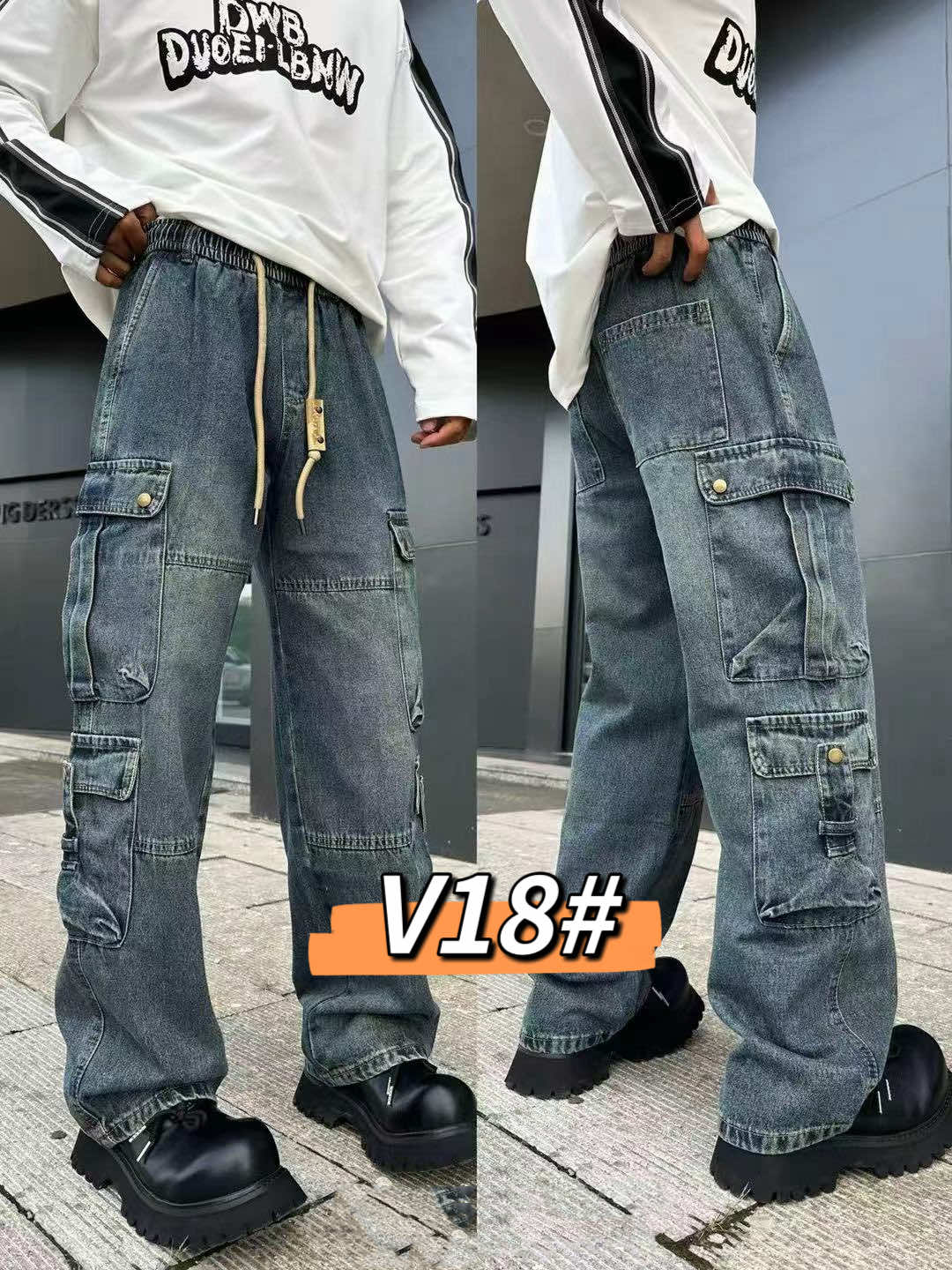 Джинсы God Baron (M-3XL) V18 blue (деми)