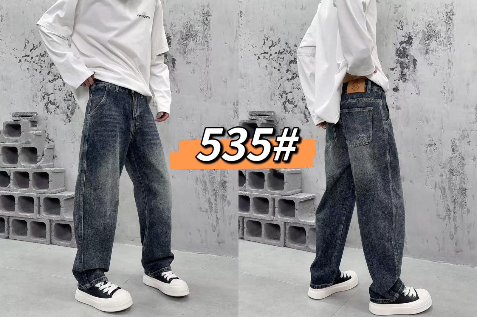 Джинсы God Baron (28-36) 535 black (деми)