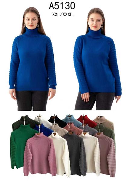 Свитер Anne-Kiss me (2XL-3XL) A5130 mix (зима)