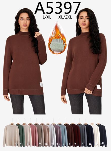 Свитер Anne-Kiss me (L-2XL) A5397 mix (зима)