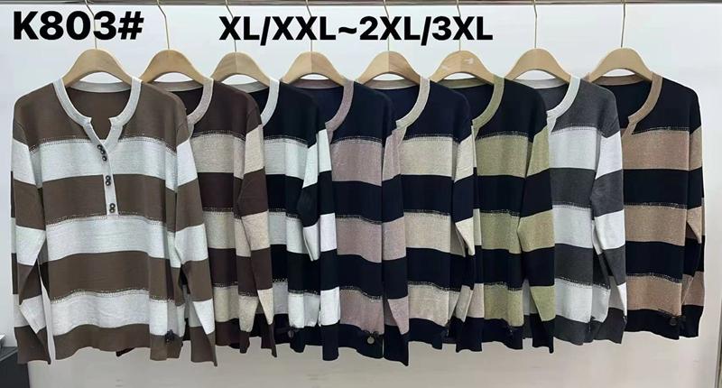 Свитер Anne-Kiss me (XL-3XL) K803 mix (деми)