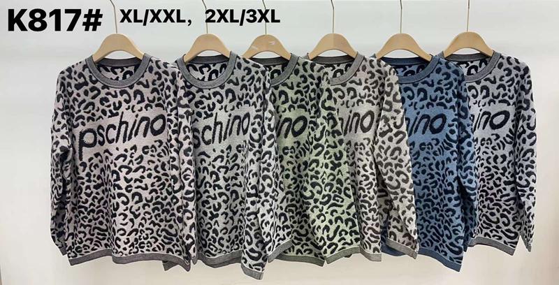 Свитер Anne-Kiss me (XL-3XL) K817 mix (деми)