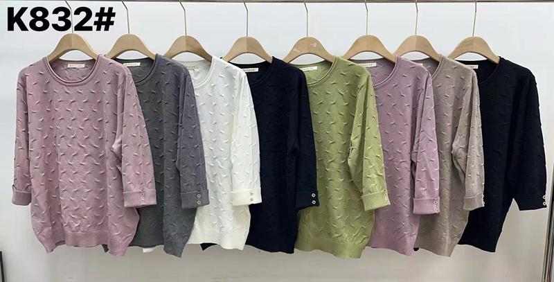 Свитер Anne-Kiss me (L-2XL) K832 mix (деми)