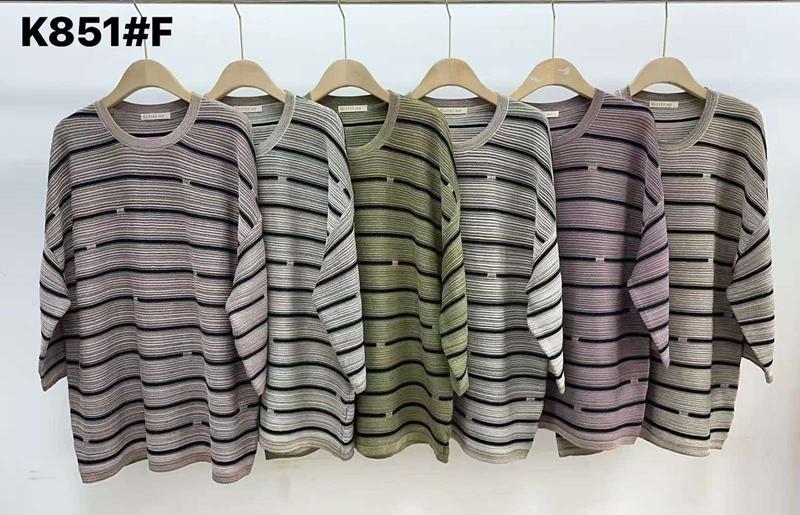 Свитер Anne-Kiss me (L-2XL) K851 mix (зима)