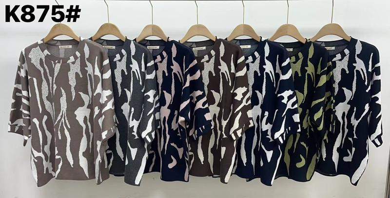 Свитер Anne-Kiss me (XL-3XL) K875 mix (деми)