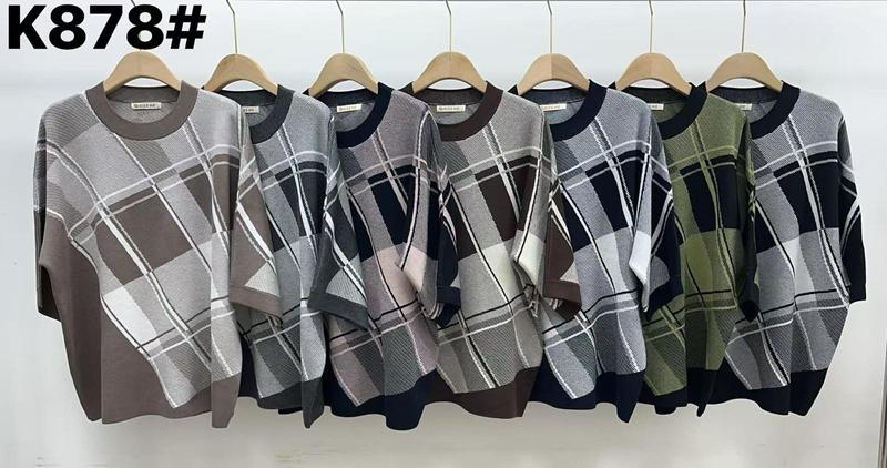 Свитер Anne-Kiss me (XL-3XL) K878 mix (деми)