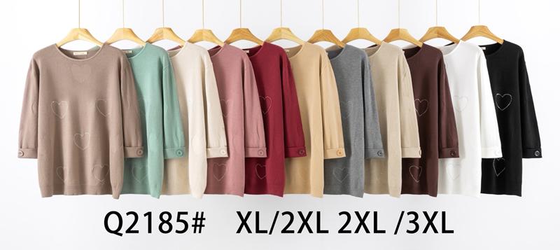 Свитер Anne-Kiss me (XL-3XL) Q2185 mix (деми)