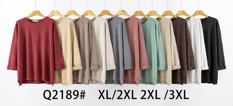 Свитер Anne-Kiss me (XL-3XL) Q2189 mix (деми)