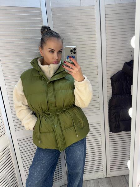Жилетка Style Nadezhda (S-L) 8036 green (деми)