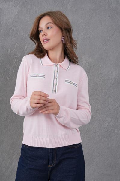 Свитер Style Nadezhda (one size) SN92 pink (деми)