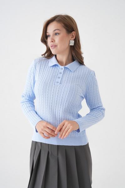 Свитер Style Nadezhda (one size) SN93 l.blue (деми)