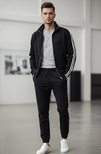 Костюм спорт Little Secret (M-2XL) K1003 black (деми)