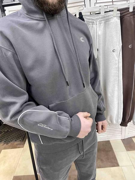 Худи Little Secret (M-2XL) K1004 d.grey (деми)