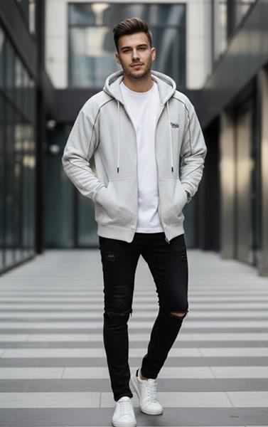 Кофта спорт Little Secret (M-2XL) K1006 l.grey (деми)